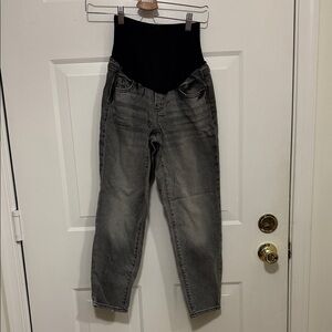 Maternity Straight Gray Jeans